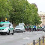 Aufbruch nach der Pause am Schloss Charlottenburg.