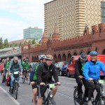 Fahrräder an der Oberbaumbrücke