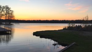 Sonnenuntergang am Köthener See