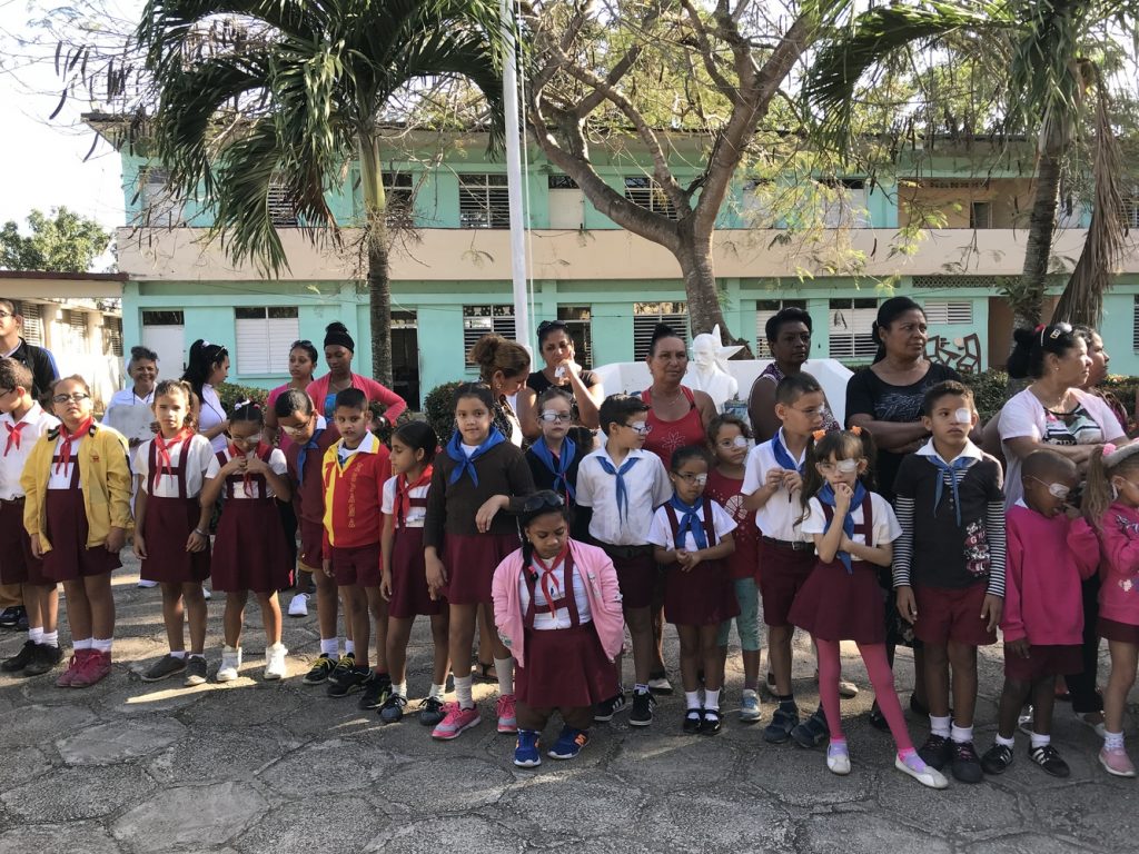 Schüler der Blinden- und Sehbehindertenschule Camagüey